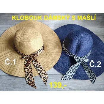 Klobouk KLOBOUK DÁMSKÝ S MAŠLÍ - Modrá