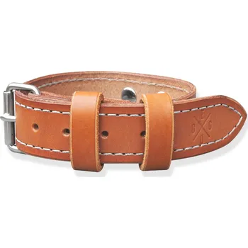 Obojek pro psa Eggo Lorenz malý kožený obojek pro psy Oranžová