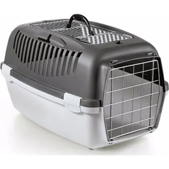 přepravka pro zvíře Stefanplast Gulliver 3 Metal Top Free 61 x 40 x 38 cm šedá