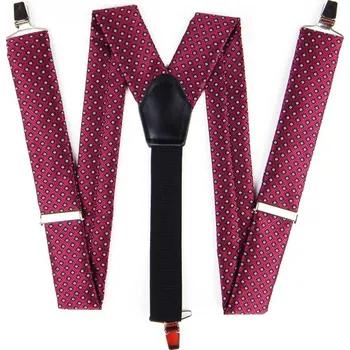 Kšandy HEDVA ČESKÝ BROKÁT Šle dětské PESh 053 kosočtverec vínová