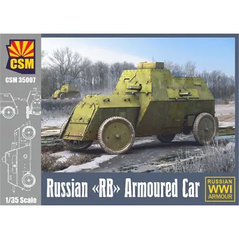 Plastikový model Copper state models 1/35 Russian RB Armoured Car (RB stands for Russo-Balt)
