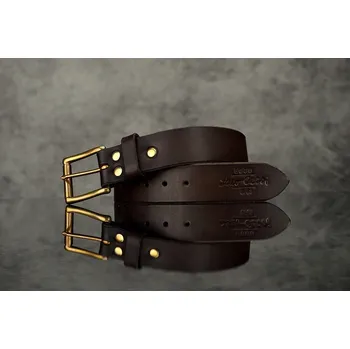 Pánská aktovka Eggo kožený pásek Laco Déczi signature Tmavě hnědá