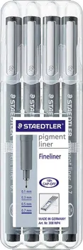 Staedtler 20416 Pigment Liner 4 ks černý