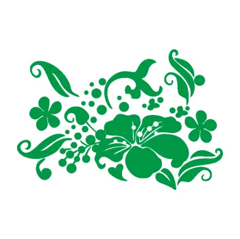 Samolepící dekorace Květina dekor 024 levá (12 - zelená) SAMOLEPKA NA AUTO, NÁLEPKA, FÓLIE, POLEP, TUNING, VLASTNÍ TEXT, TISK, AUTOSAMOLEPKY.cz, POLEPY, OBRÁZEK, LOGO, 3D STICKERS