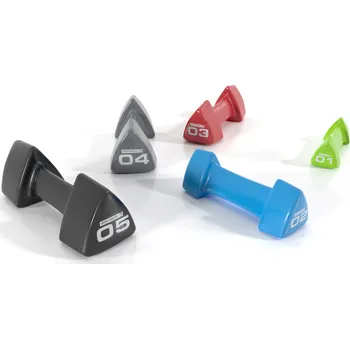 Escape Fitness Jednoruční vinylové činky – 5 kg (černé)