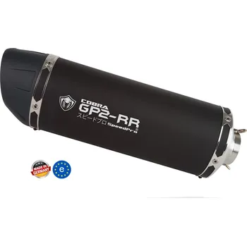 Výfuk pro motocykl Laděný výfuk SPEEDPRO COBRA GP2-RR Slip-on Black Series Aprilia Tuono V4R APRC, skladem