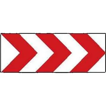 Dopravní zařízení Dopravní značka - Vodící tabule - Obdelník 1000x500mm