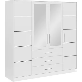 Šatní skříň Šatní skříň Bali D4 bílá Barva korpusu: Bílá