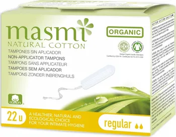 Hygienické tampóny Masmi Tampony z organické bavlny Regular 18 ks