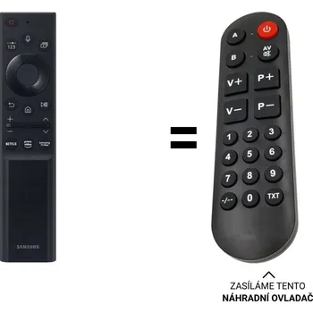 Samsung QE43LS03A náhradní dálkový ovladač pro seniory.