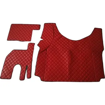 autokoberec Koberce kožené pro RENAULT GAMA-T, tunel, AUTOMAT, červená barva