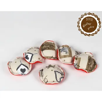 Hračka pro psa Hračka pro malé psy kolečko červené 18cm Smarti Fashion (Ručně šitá hračka pro psy kolečko červené 18cm.)