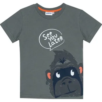 Chlapecké tričko Chlapecké triko - WINKIKI WKB 11003, khaki Barva: Khaki, Velikost: 98