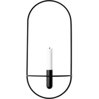 Svícen POV Oval Candleholder černá