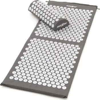 Masážní přístroj MAXXIVA Masážní akupresurní podložka s polštářkem velká, 130x50 cm, šedá