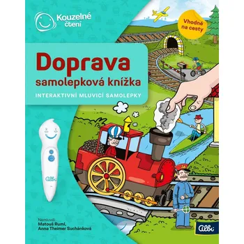 interaktivní kniha Albi Kouzelné čtení Doprava: samolepková knížka