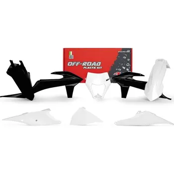 Sada plastů KTM, RTECH (bílo-černá, 6 dílů, vč. L krytu vzduch filtru)