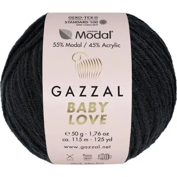 Příze Příze Baby Love 1629 černá Gazzal