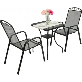 Zahradní sestava Kovová sestava CALGARY 1+2 (60x60 cm)