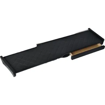 Polička dlouhá kožená pro MAN TGX do 2019, černá barva