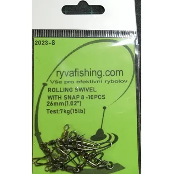 Forma na odlévání RYVAFISHING-OBRATLÍK PEVNOSTNÍ S KARABINOU VEL.8-10KS