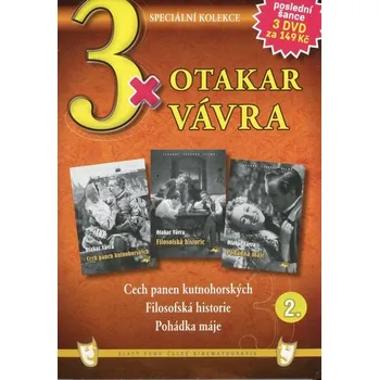 DVD film 3x Otakar Vávra 2 kolekce 3DVD (papírový obal)