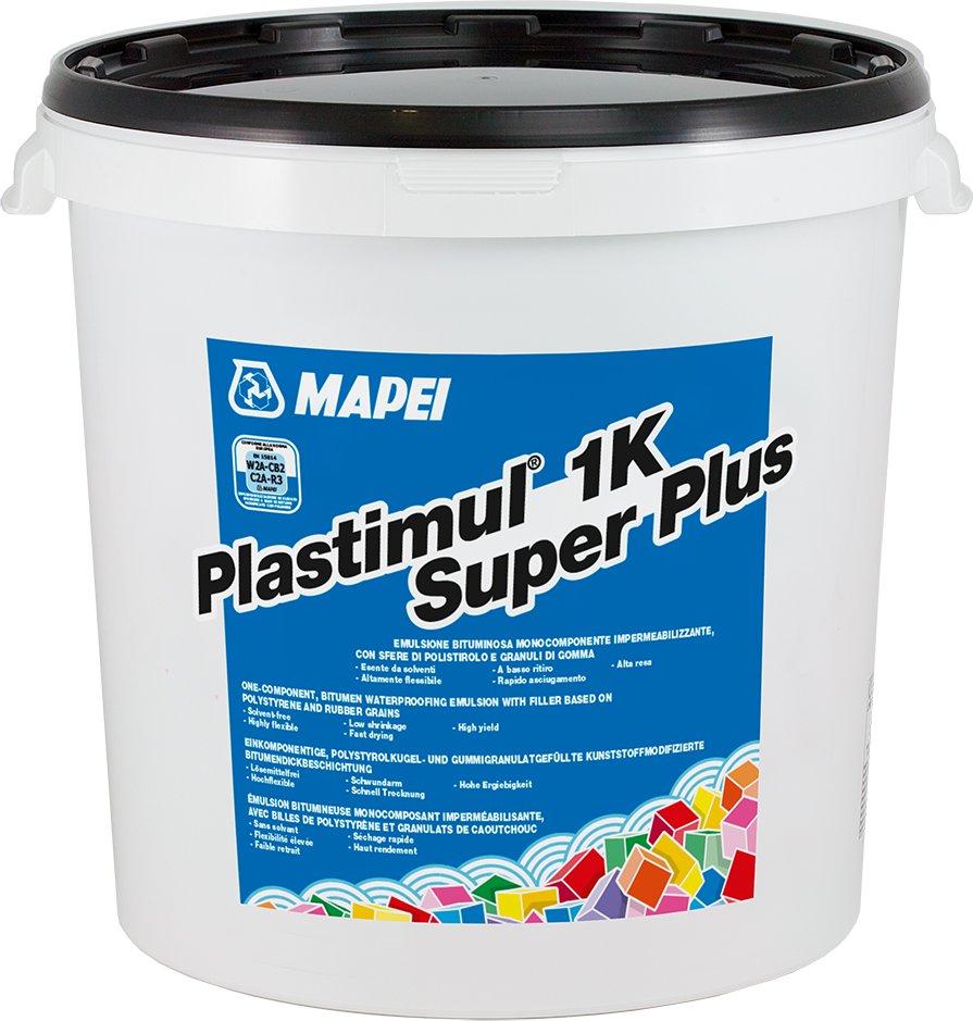 MAPEI Plastimul 1K Super Plus bitumenová izolace 19,5kg