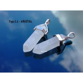 Přívěsek Přívěšek s broušeným kamenem - VÍCE DRUHŮ - Typ č.01