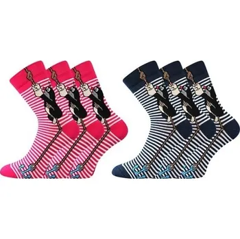 KR 111 veselé barevné ponožky Boma - KRTEČEK - 1pár (Boma pánské ponožky KR 111)