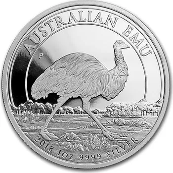 Stříbrná mince 1 Oz Australian Emu 2018 PROOF