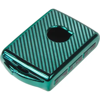 TPU obal pro klíč Volvo, carbon zelený
