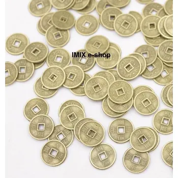 Sběratelství Čínské mince pro štěstí 10 mm - sáček 10 ks