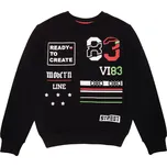 Chlapecká mikina - Winkiki WTB 01794, černá Barva: Černá, Velikost: 140