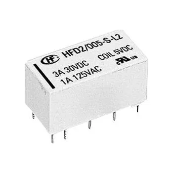 Relé HONGFA RELAY HFD2/012-S-L2 Relé: elektromagnetické DPDT Ucívky:12VDC 1A/125VAC 3A/30VDC