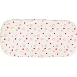 Kaarsgaren Bio-bavlněné prostěradlo do kočárku 35 x 75 cm Fuchsiové hvězdičky