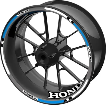 Motodíl SEFIS sada barevných proužků EASY na kola Honda modrá