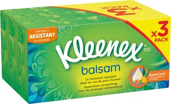 Kleenex Balsam 3vrstvé kapesníky box 3 x 72 ks