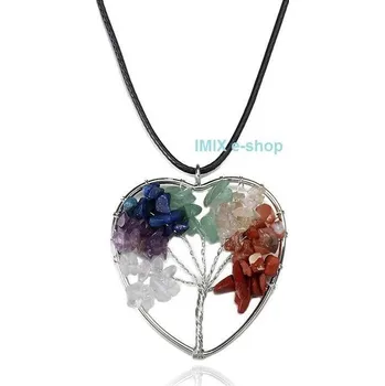 Náhrdelník Čakrový náhrdelník Strom života uvnitř srdce
