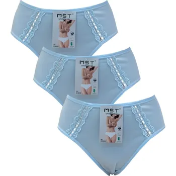 Dámské spodní prádlo MST CLUB Selena bavlněné kalhotky-MST 3606 (balení/1ks) Barva: Světle modrá, Velikost: M/L