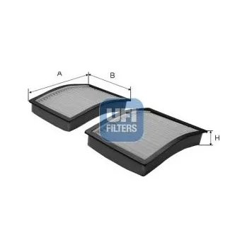 Ventilátor topení a klimatizace Filtr, vzduch v interiéru UFI 53.073.00