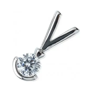 Přívěsek Přívěsek Diva, zlato se zirkonem Materiál šperku: Bílé zlato