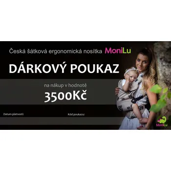 MoniLu Dárkový poukaz 3500 Kč