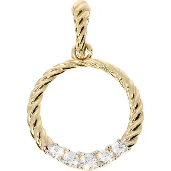 Přívěsek Zlatnictví Helios Zlatý přívěsek zdobený kroužek