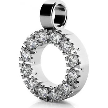 Přívěsek Zlatý přívěsek Sarah se zirkony Materiál šperku: Bílé zlato