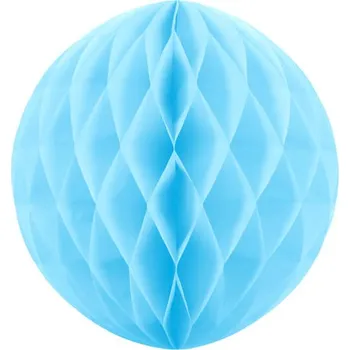 Svatební dekorace Honeycomb, 30cm, nebesky modrá