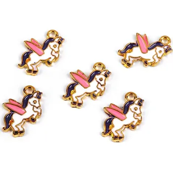 Přívěsek Přívěsek mini zvířátka, barva 6 (79430) bílá jednorožec