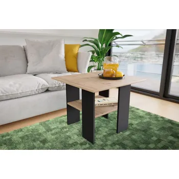 Konferenční stolek Konferenční stůl Kassor dub artisan, 60 x 60 cm