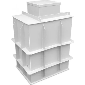 vodoměrná šachta Česká nádrž Šachta na vrt hranatá JUMBO - samonosná 90x120 cm