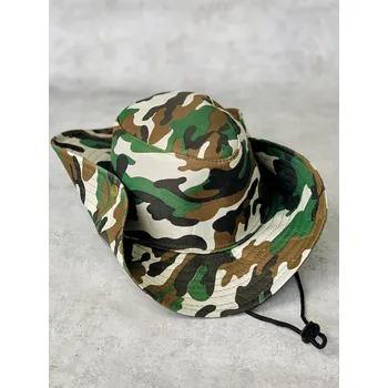 Klobouk Pánský maskáčový klobouk A-31 army zelený, Velikost - Obvod hlavy 58