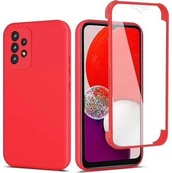 Pouzdro na mobilní telefon Beweare 360 oboustranný TPU kryt na Samsung Galaxy S22 - červený